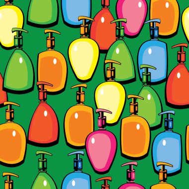 Dikişsiz desen sıvı sabun renk