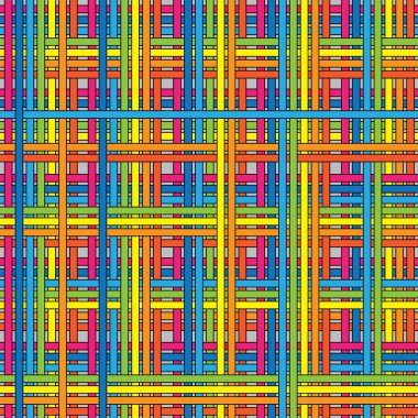 Dikişsiz desen renkli süsleme