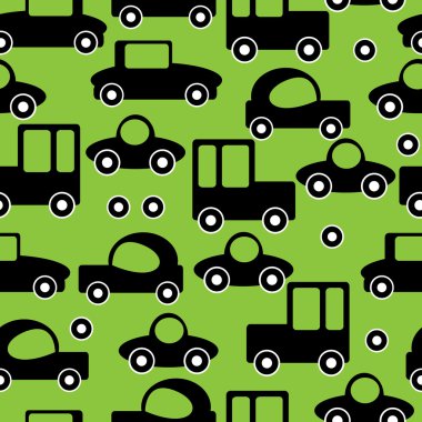Araba seamless modeli simgeleri
