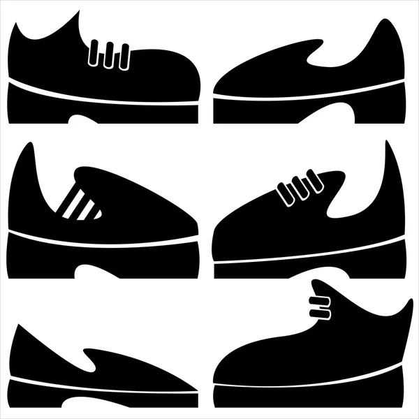 Pánská obuv sady ikon — Stockový vektor
