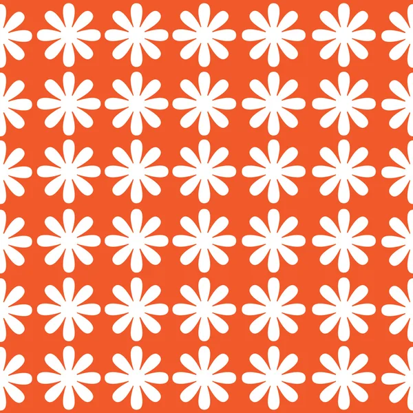 Fleurs blanches de motif sans couture — Image vectorielle