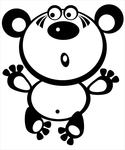 图标可爱的泰迪熊，白色背景上 — 图库矢量图片
