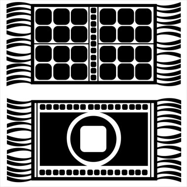Beyaz arka plan üzerinde izole paspaslar kümesi