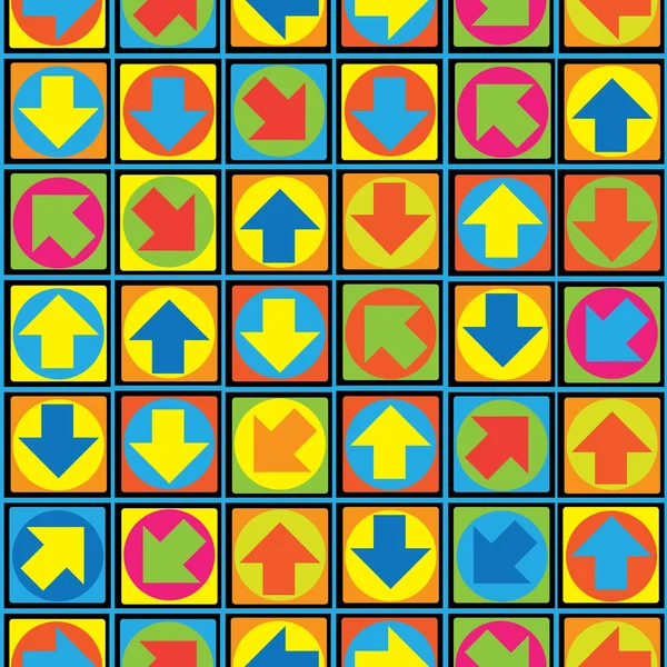 Multicolor pilar seamless mönster — Stock vektor