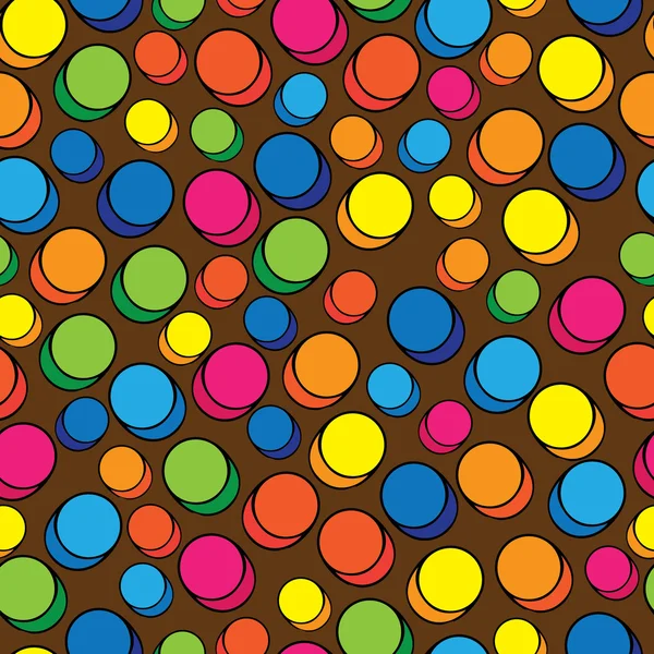 Píldoras multicolores patrón sin costura — Vector de stock