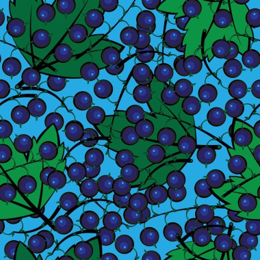 Siyah frenk üzümü rengi Dikişsiz desen