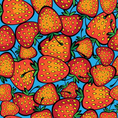 çok renkli çilek seamless modeli