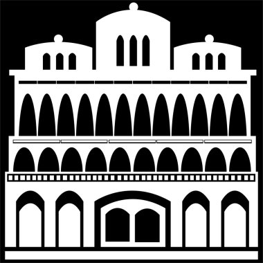 siyah arka plan üzerine izole ev simgesini