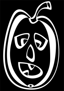 kabak siyah arkaplanda izole