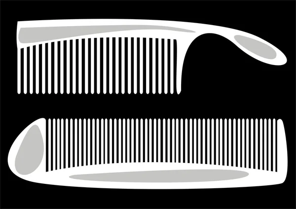 Combs isolated on black background — Stock Photo, Image