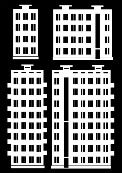 Иконка дома изолированы на черном фоне — стоковое фото