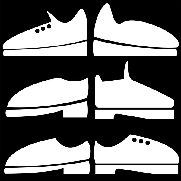 Men 's shoes of icons set — стоковое фото