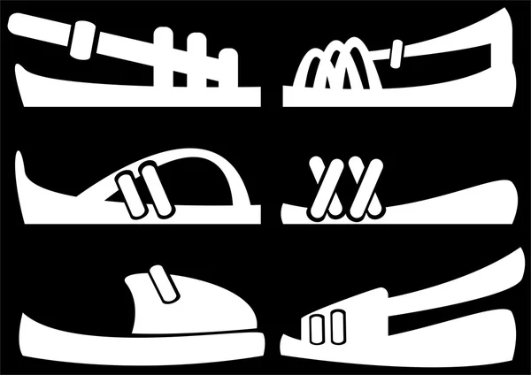 男式凉鞋的图标集 — 图库照片
