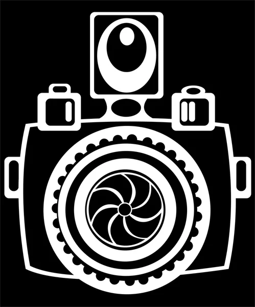 Mládež fotoaparát izolovaných na černém pozadí — Stock fotografie