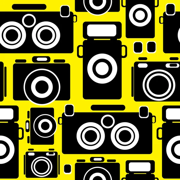 Cameras icons seamless pattern — Stock Vector