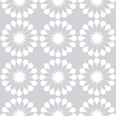 Beyaz dandelions çiçek seamless modeli