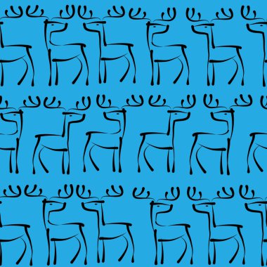 Ren geyiği Noel seamless modeli