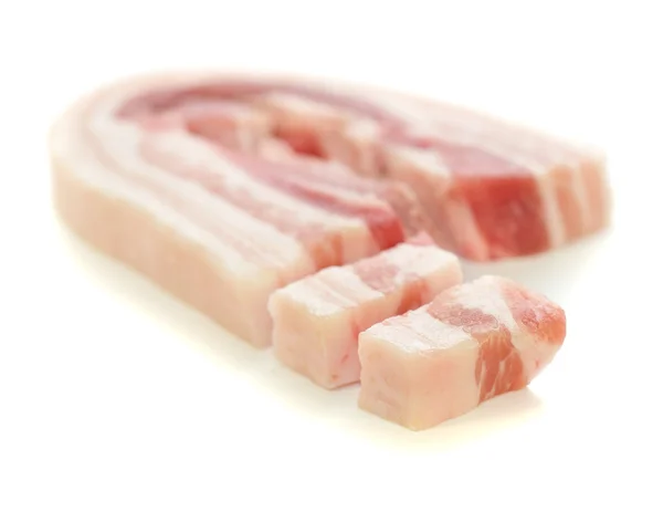 Bacon U-form med små delar — Stockfoto