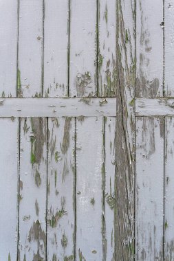 Wooden planks old with cracked paint background
