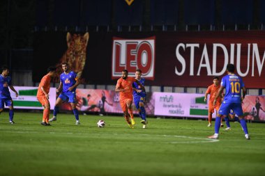 Thanyaburi-Pathumthani-6NOV2021: Maicon # 7 defin oyuncusu bgpu ile Tayland 'daki Leo Stadyumu' nda defnedilmeye karşı 2021 yılları arasında birleşti.