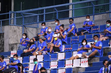 Thanyaburi-Pathumthani-6NOV2021: bgpu ile Tayland 'daki Leo Stadyumu' nda defnedilmeye karşı bgpu 2021 yılının taraftarları