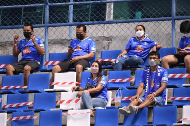 Thanyaburi-Pathumthani-6NOV2021: bgpu ile Tayland 'daki Leo Stadyumu' nda defnedilmeye karşı bgpu 2021 yılının taraftarları