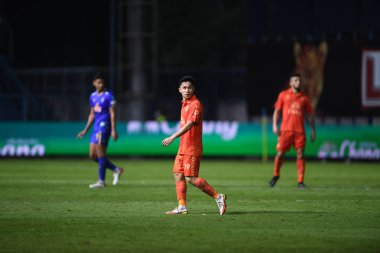 Thanyaburi-Pathumthani-6 NOV 2021: Supachok sarachat # 19 Gömme sanatçısı Bgpu ile Tayland 'daki Leo Stadyumu' nda defnedilmeye karşı bgpu arasında 2021 yılındaki çarpışmada birleşti.