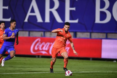 Thanyaburi-Pathumthani-6 NOV 2021: Samuel Rosa # 91 Gömme sanatçısı 2021 yılında Bgpu ile Tayland 'daki Leo Stadyumu' nda defnedilmeye karşı birleşmiştir.