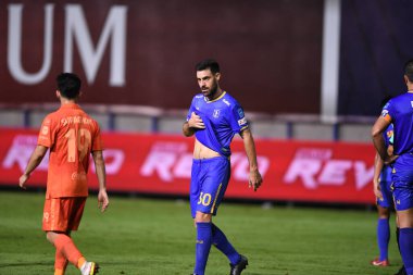 Thanyaburi-Pathumthani-6 NOV 2021: Andres Tunez # 30 bg pathum oyuncusu bgpu 'nun 2021 yılındaki golü için tebrik ederim.