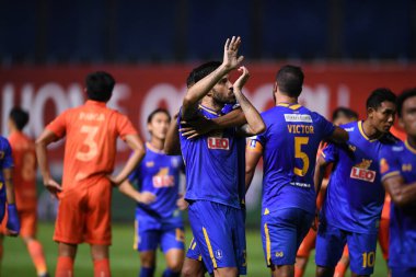 Thanyaburi-Pathumthani-6 NOV 2021: Andres Tunez # 30 bg pathum oyuncusu bgpu 'nun 2021 yılındaki golü için tebrik ederim.