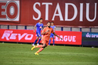 Thanyaburi-Pathumthani-6 NOV 2021: Maicon # 7 defnedici 2021 Bgpu ile Tayland 'daki Leo Stadyumu' nda defnedilmeye karşı bgpu arasında birleştirildi