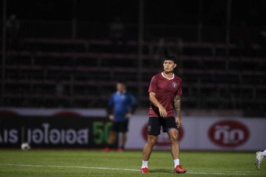 Bangplee-Samutprakan, 10 NOV 2021: Samutprakan, Tayland 'daki Samutprakan Stadyumu' nda Muangthong United 'a karşı 6.