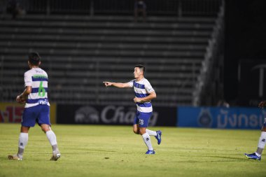 Bangplee-Samutprakan, 10 NOV 2021: Samutprakan, Tayland 'daki Samutprakan Stadyumu' nda Muangthong United 'a karşı 6.