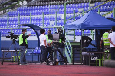 Bangplee-Samutprakan, 10 NOV 2021: Samutprakan, Tayland 'daki Samutprakan Stadyumu' nda Muangthong United 'a karşı 6.