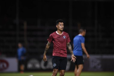 Bangplee-Samutprakan, 10 NOV 2021: Samutprakan, Tayland 'daki Samutprakan Stadyumu' nda Muangthong United 'a karşı 6.