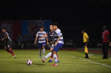 Bangplee-Samutprakan, 10 NOV 2021: Samutprakan, Tayland 'daki Samutprakan Stadyumu' nda Muangthong United 'a karşı 6.