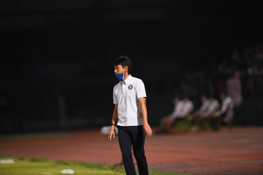 Bangplee-Samutprakan, 10 NOV 2021: Samutprakan, Tayland 'daki Samutprakan Stadyumu' nda Muangthong United 'a karşı 6.