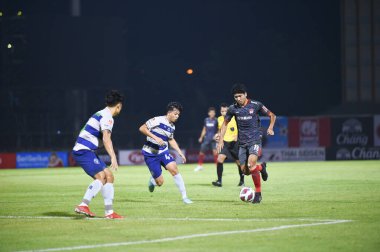 Bangplee-Samutprakan, 10 NOV 2021: Samutprakan, Tayland 'daki Samutprakan Stadyumu' nda Muangthong United 'a karşı 6.