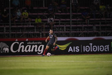 Bangplee-Samutprakan, 10 NOV 2021: Samutprakan, Tayland 'daki Samutprakan Stadyumu' nda Muangthong United 'a karşı 6.