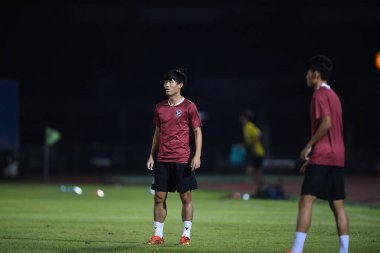 Bangplee-Samutprakan, 10 NOV 2021: Samutprakan, Tayland 'daki Samutprakan Stadyumu' nda Muangthong United 'a karşı 6.