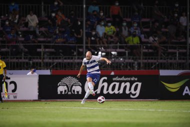 Bangplee-Samutprakan, 10 NOV 2021: Samutprakan, Tayland 'daki Samutprakan Stadyumu' nda Muangthong United 'a karşı 6.