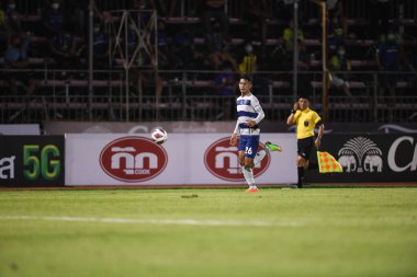 Bangplee-Samutprakan, 10 NOV 2021: Samutprakan, Tayland 'daki Samutprakan Stadyumu' nda Muangthong United 'a karşı 6.