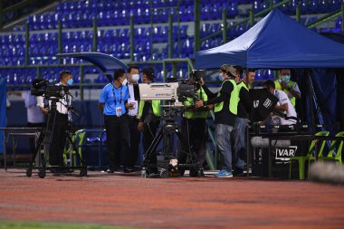 Bangplee-Samutprakan, 10 NOV 2021: Samutprakan, Tayland 'daki Samutprakan Stadyumu' nda Muangthong United 'a karşı 6.