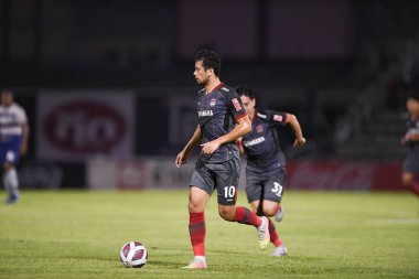 Bangplee-Samutprakan, 10 NOV 2021: Samutprakan, Tayland 'daki Samutprakan Stadyumu' nda Muangthong United 'a karşı 6.
