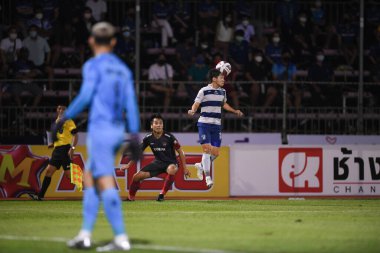 Bangplee-Samutprakan, 10 NOV 2021: Samutprakan, Tayland 'daki Samutprakan Stadyumu' nda Muangthong United 'a karşı 6.