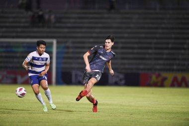 Bangplee-Samutprakan, 10 NOV 2021: Samutprakan, Tayland 'daki Samutprakan Stadyumu' nda Muangthong United 'a karşı 6.