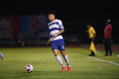 Bangplee-Samutprakan, 10 NOV 2021: Samutprakan, Tayland 'daki Samutprakan Stadyumu' nda Muangthong United 'a karşı 6.