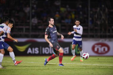 Bangplee-Samutprakan, 10 NOV 2021: Samutprakan, Tayland 'daki Samutprakan Stadyumu' nda Muangthong United 'a karşı 6.