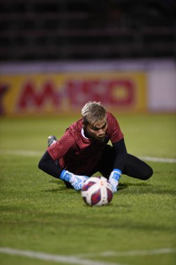 Bangplee-Samutprakan, 10 NOV 2021: Samutprakan, Tayland 'daki Samutprakan Stadyumu' nda Muangthong United 'a karşı 6.