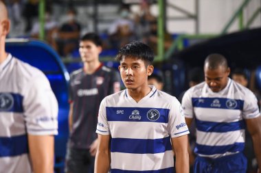 Bangplee-Samutprakan, 10 NOV 2021: Samutprakan, Tayland 'daki Samutprakan Stadyumu' nda Muangthong United 'a karşı 6.